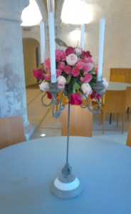 chandelier à 4 branches pour vos centres de table